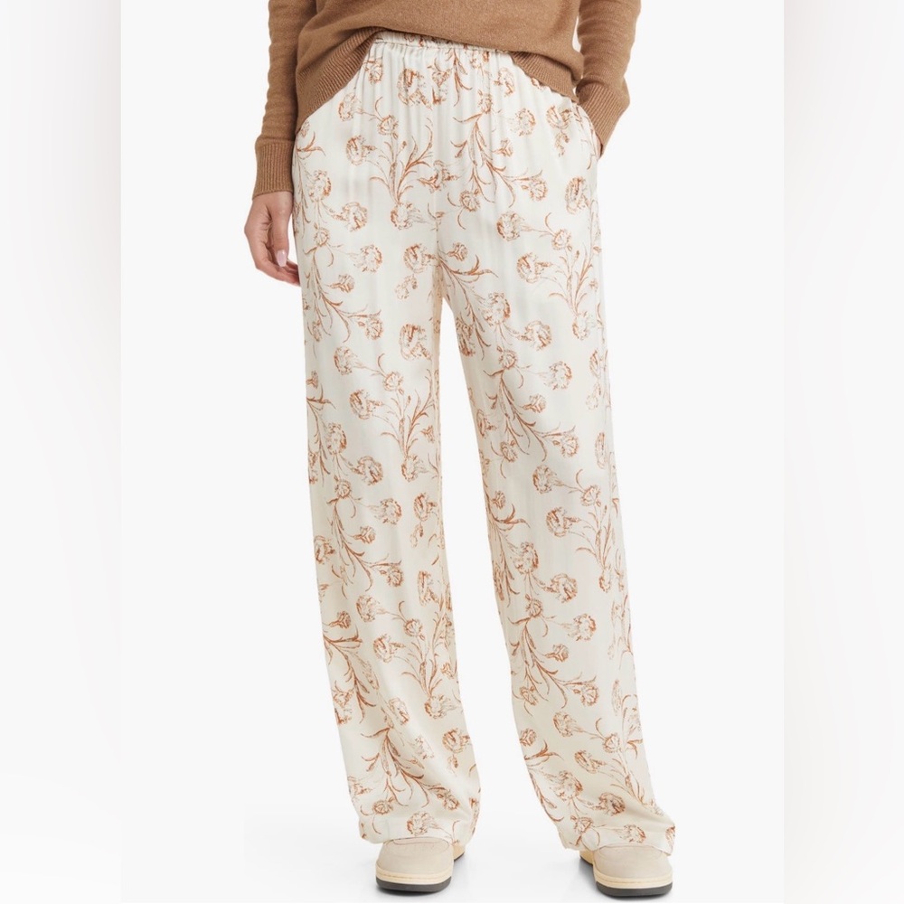 Treasure & Bond Satin Wide Leg Pull-On Pants